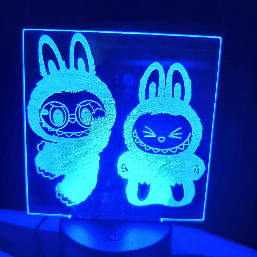 Labubu Monsters Happy Macaroons LED  Night Light